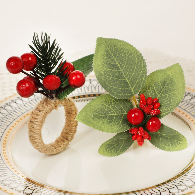 Wholesale Western Christmas Decorative Pineapple Napkin Rings